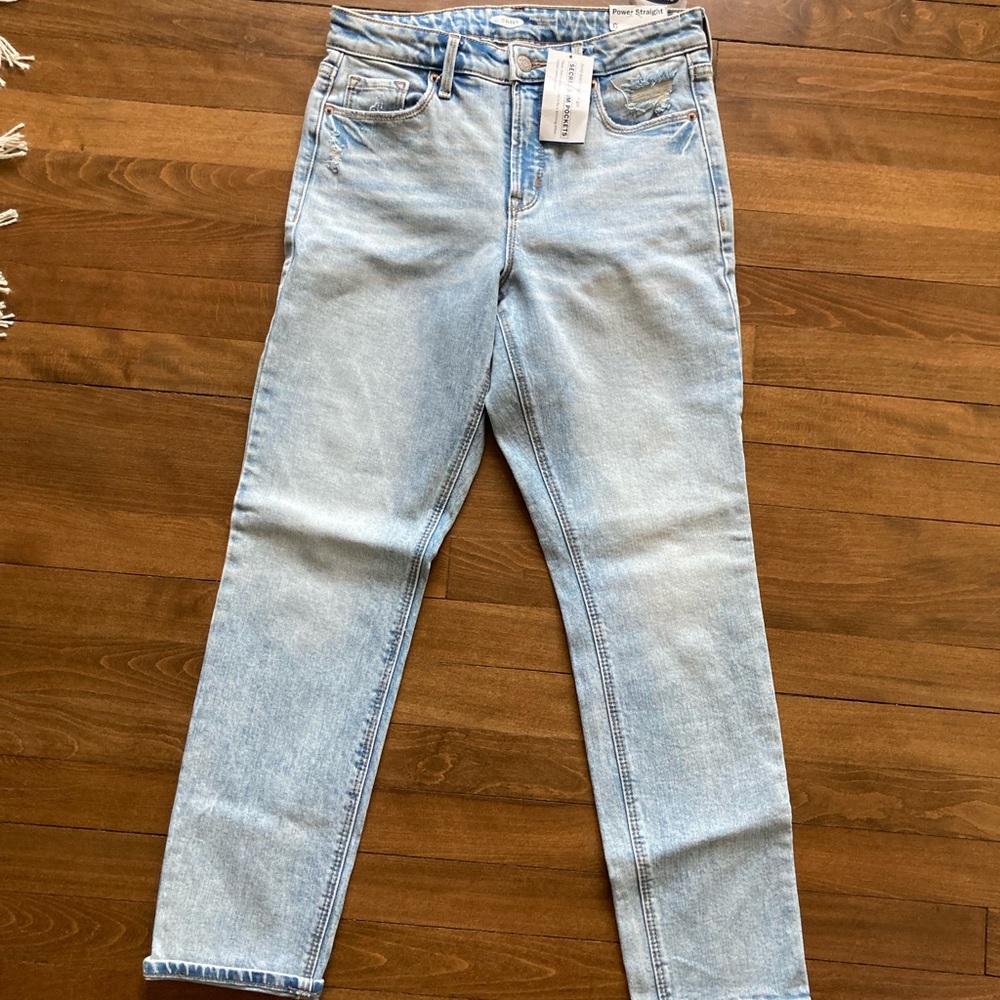 NWT sz 6 Old Navy Power Straight Jeans